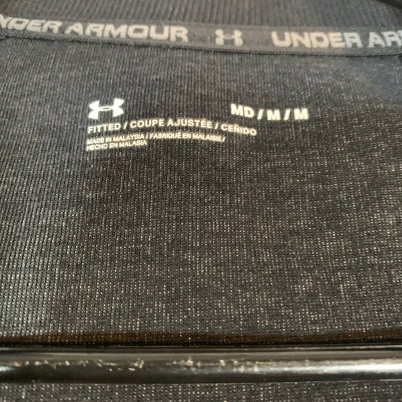 UNDER ARMOUR MENS MEDIUM FULL ZIP JACKET LIGHTWEIGHT GRAY BLACK - Picture 7 of 14